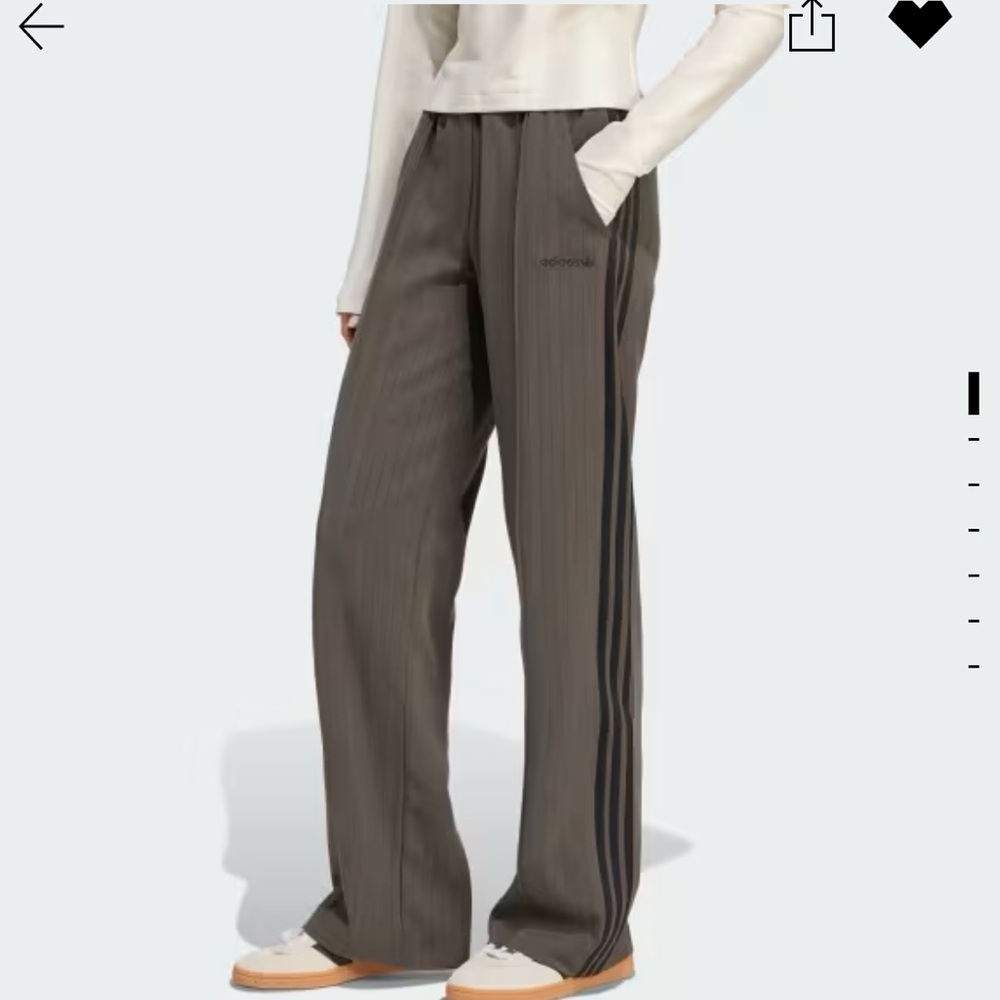 Adidas Originals Tailored Track Pants in Shadow Olive Pinstripe size M
